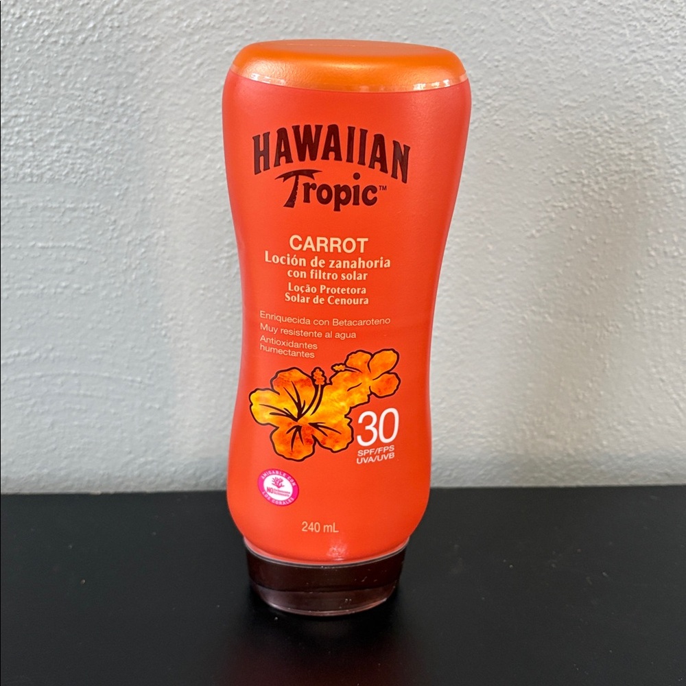 Hawaiian Tropic Carrot Lotion Sunscreen SPF 30 240 mL (8.11 Oz) Discontinued NOS